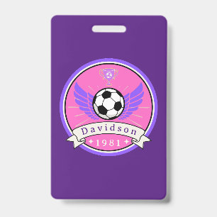 Crachá Insígnia - Futebol - Personalizado - Adicionar Nom