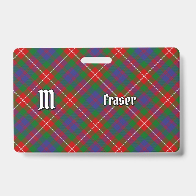 Crachá Insígnia Xadrez Clan Fraser de Lovat (Frente)