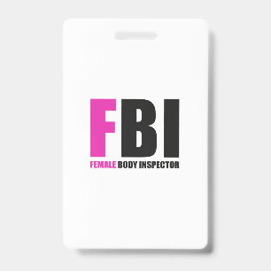 Crachá Inspetora do corpo feminino do FBI