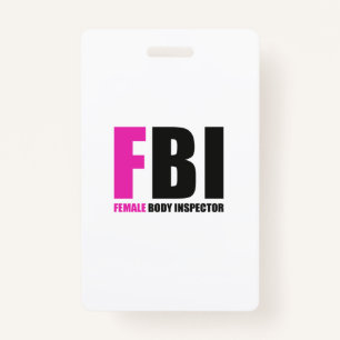 Crachá Inspetora do corpo feminino do FBI