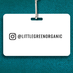 Crachá Instagram   ID do Nome do Instagram
