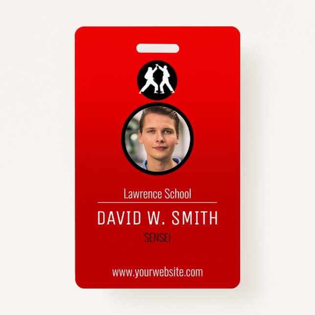 Crachá Instituto da Academia de Artes Marciais (Frente)