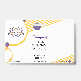 Crachá Instrutor Yoga