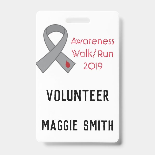 Crachá inteiramente customizável da fita do (Frente)