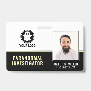 Crachá Investigador Paranormal Caçador de Fantasmas Crach
