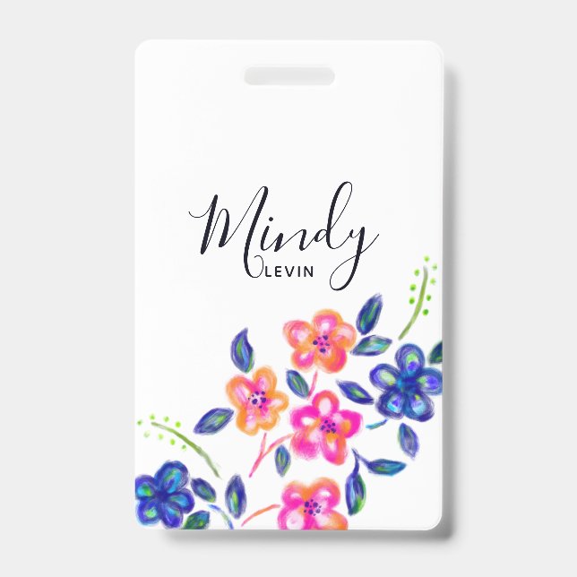 Crachá Jardim de Flores (Frente)