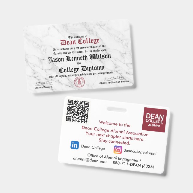 Crachá Jason Kenneth Wilson (Frente e verso)