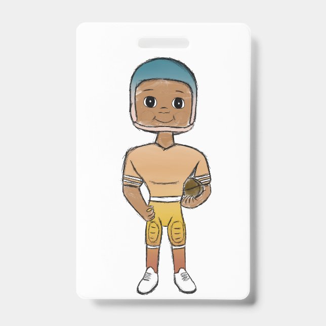 Crachá jogador de futebol vintage retrô arco-íris ombre (Frente)