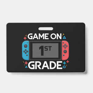 Crachá Jogo Ativado 1ª Série Volta às Aulas Gamer Diverti