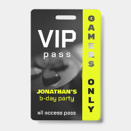 Crachá Jogo Iniciado Aniversário de Gamer Personalizado  