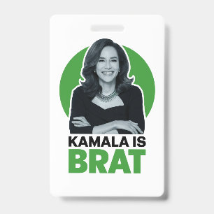 Crachá Kamala é engraçada sarcástica