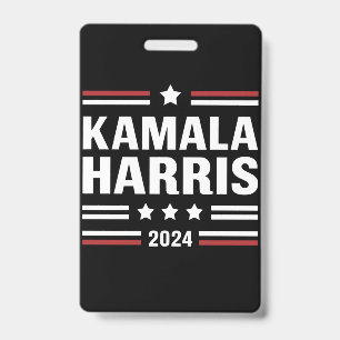 Crachá Kamala Harris para as Pessoas de 2024 Presidente