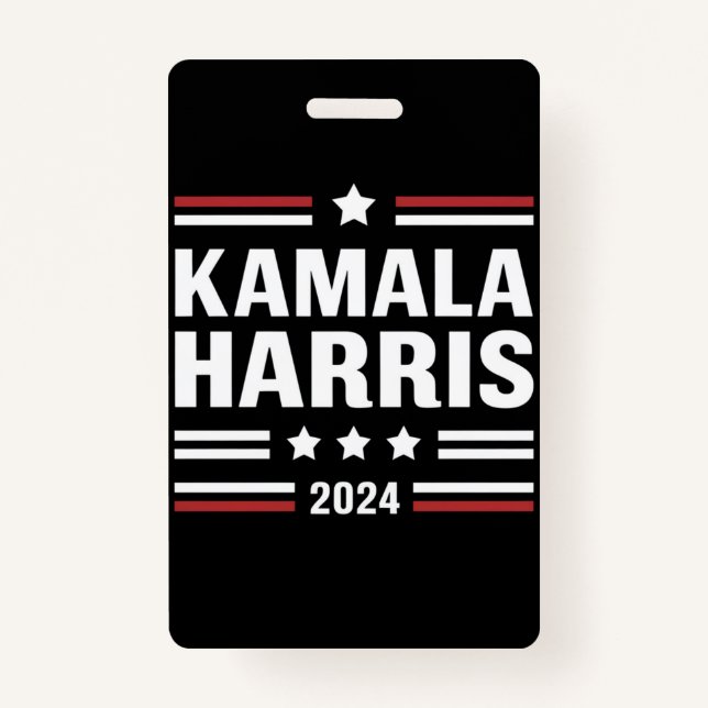 Crachá Kamala Harris para as Pessoas de 2024 Presidente (Frente)