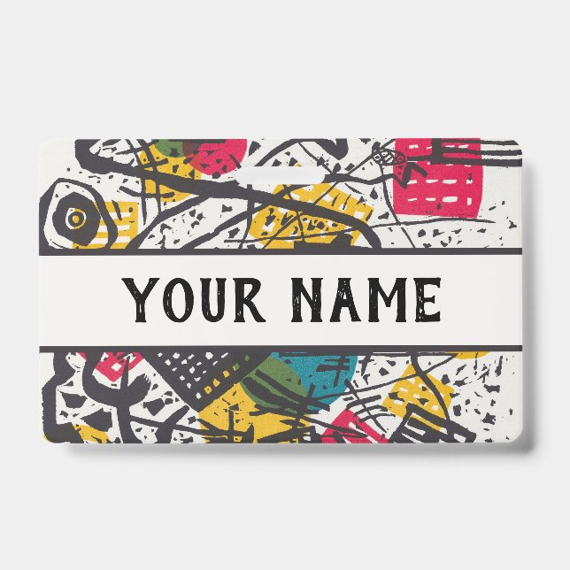 Crachá Kandinsky Small Worlds V Abstrato Classic (Front)