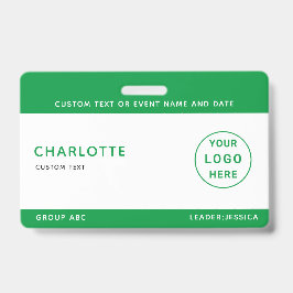 Crachá Kids ID Lanyard Modelo Music Tour School