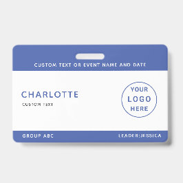 Crachá Kids ID Lanyard Modelo Music Tour School