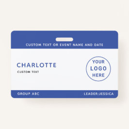 Crachá Kids ID Lanyard Modelo Music Tour School