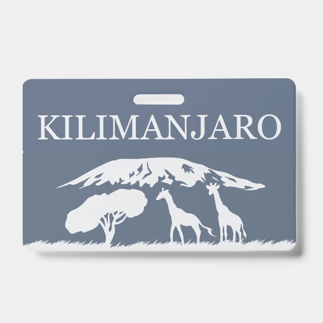 Crachá Kilimanjaro (Azul) (Frente)