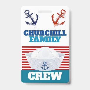 Crachá Lanyard para identificação da tripulação