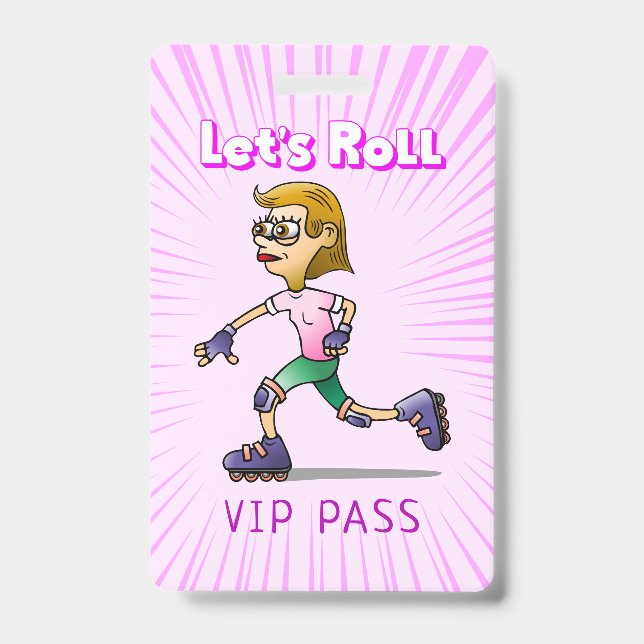 Crachá Legal rosa Rapariga de Pista (Frente)