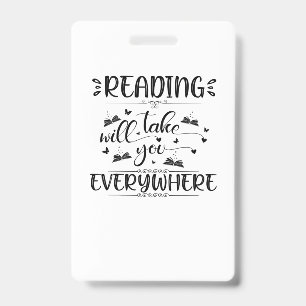 Crachá Ler Leitura De Arte Levará Você A Todos Os Lugar