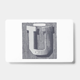 Crachá Letra "U" Embroidered Elegante