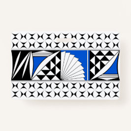 Crachá Levantamento nativo do sudoeste em azul