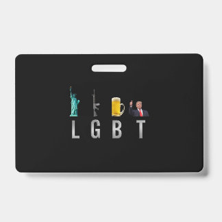 Crachá LGBT - Liberty Guns Beer Trump 6