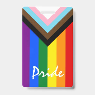 Crachá LGBTQ & Orgulho - Bandeira do Progresso Arco-íris