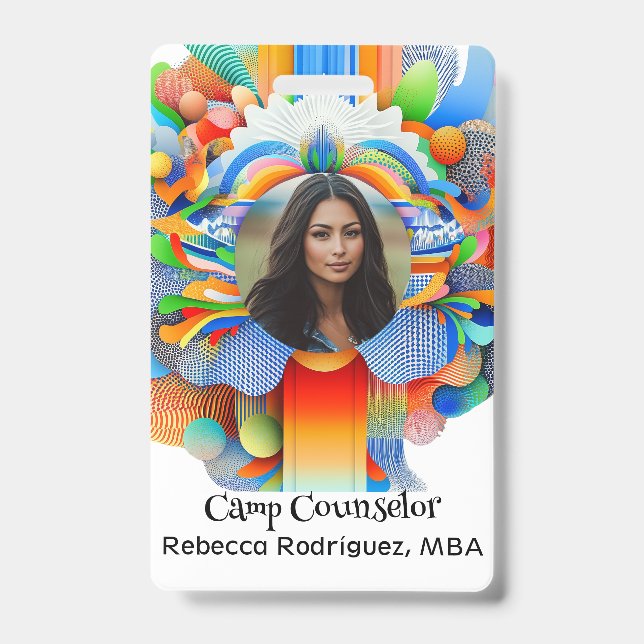 Crachá Líder/Guia do Campo de Atividade Juventude (Frente)