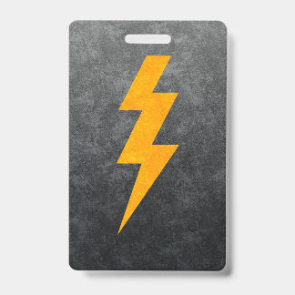 Crachá Lightning Bolt in Concrete
