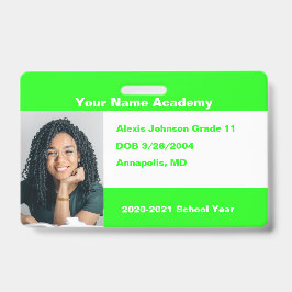 Crachá Limão Faça você mesmo Escola de Casa Personalizada