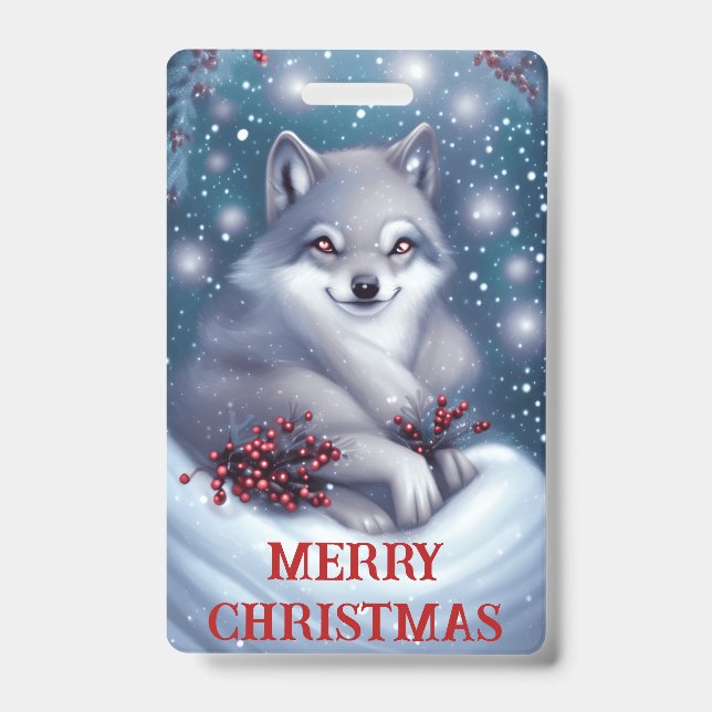 Crachá Lobo de Natal - Emblema (Frente)