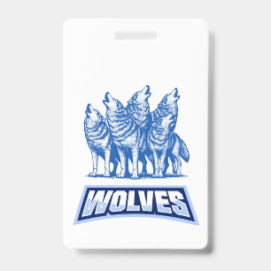 Crachá Lobos Jogam Travesseiro 