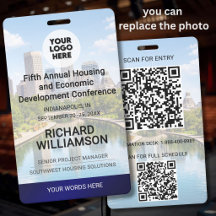 Localização Logotipo QR de Foto Substituível Confe