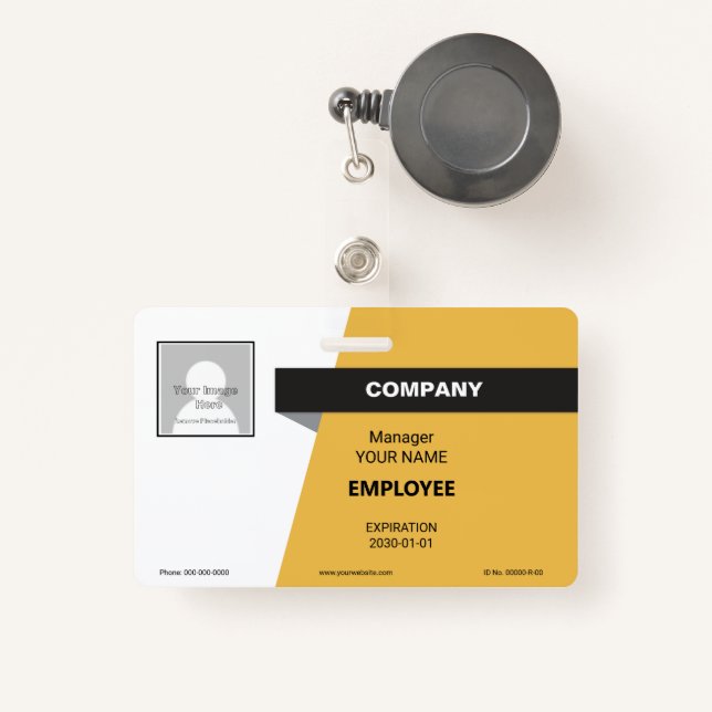 Crachá Logística (Frente com retrátil)