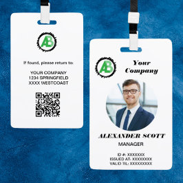 Crachá Logotipo comercial Pessoal funcionarios funcionári