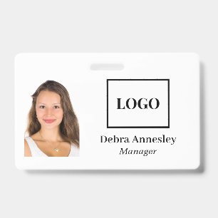 Crachá Logotipo da Empresa de Fotografias do Profissional