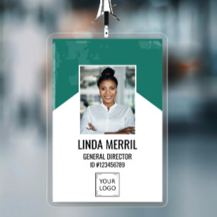 Crachá Logotipo da Empresa Funcionário Foto Segurança Ve