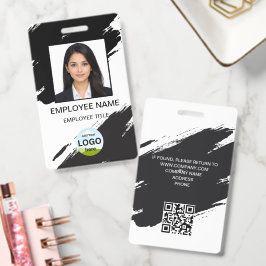 Crachá Logotipo da Empresa Nome de Foto Personalizado Pre