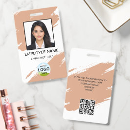 Crachá Logotipo da Empresa Nome de Foto Personalizado Sim