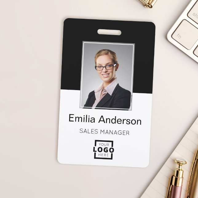 Crachá Logotipo da empresa personalizada Código básico do (Criador carregado)