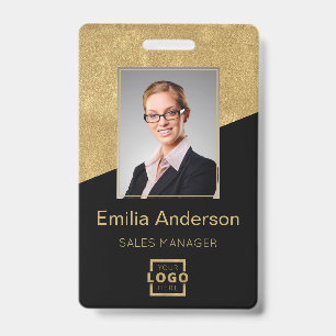 Crachá Logotipo da Empresa Personalizado Código de Barras