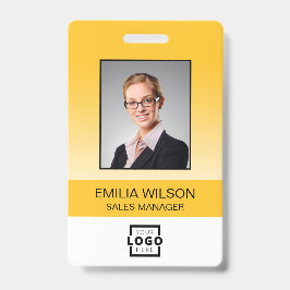 Crachá Logotipo da Empresa Personalizado Código de Barras