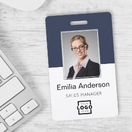 Crachá Logotipo da Empresa Personalizado Código de Barras