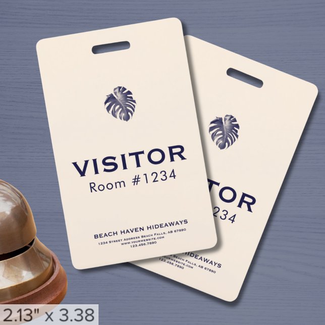 Crachá Logotipo da Empresa Placa de Visitante Hotel Resor (Criador carregado)