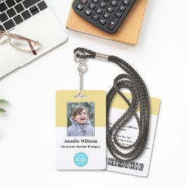 Crachá Logotipo da equipe de funcionários personalizados 