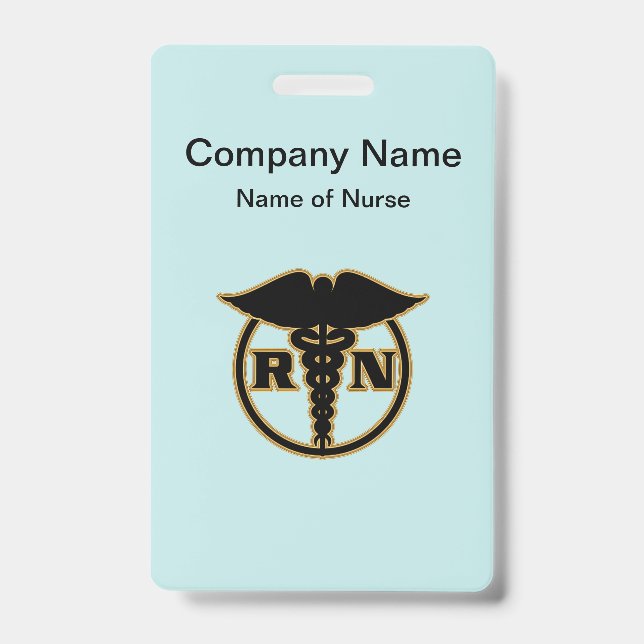 Crachá Logotipo de Enfermeiro Médico Design (Frente)