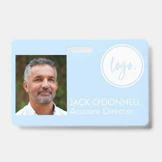 CRACHÁ LOGOTIPO DE NEGÓCIOS DE IDENTIFICAÇÃO FOTOGRÁFICA 