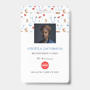 Crachá Logotipo do Enfermeiro Registrado em Saúde Código 